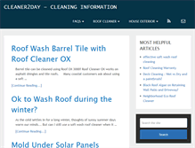 Tablet Screenshot of cleaner2day.com